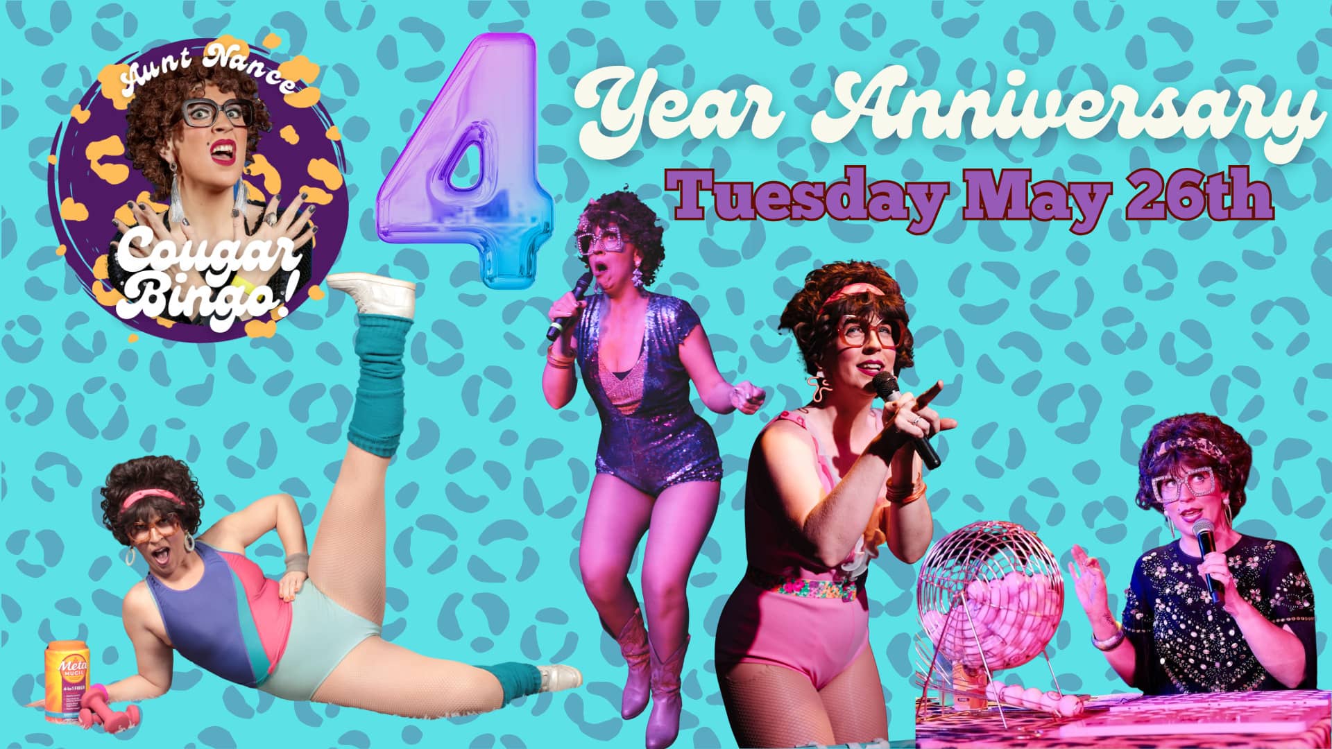 Promotional image for Aunt Nance's Anniversary Bingo on May 26, 2025, at Carol's Pub
