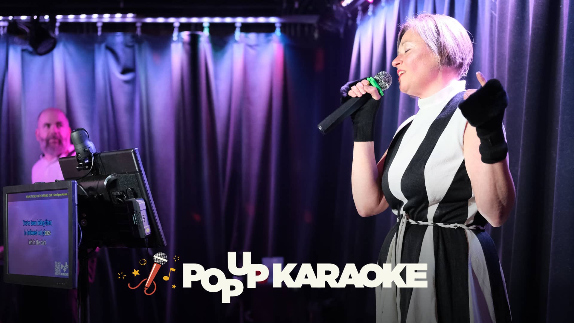 Promotional image for Pop Up Karaoke on July 7, 2026, at Carol's Pub