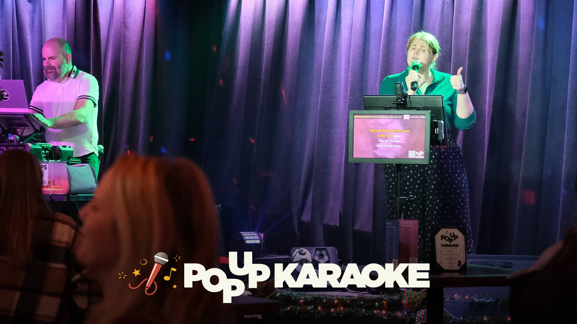 Promotional image for Pop Up Karaoke on November 4, 2025, at Carol's Pub