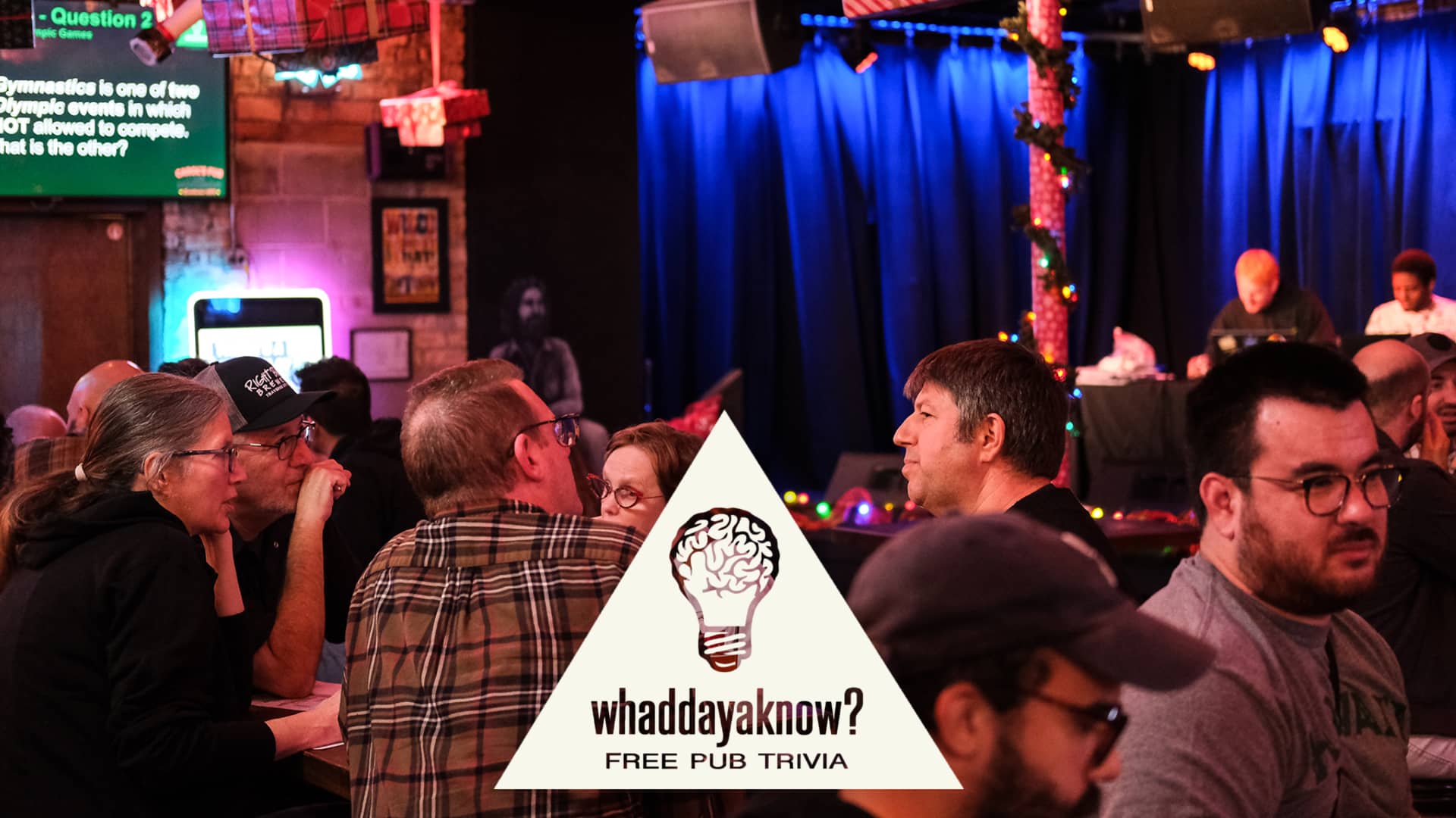 Promotional image for Whaddayaknow Trivia on October 29, 2025, at Carol's Pub