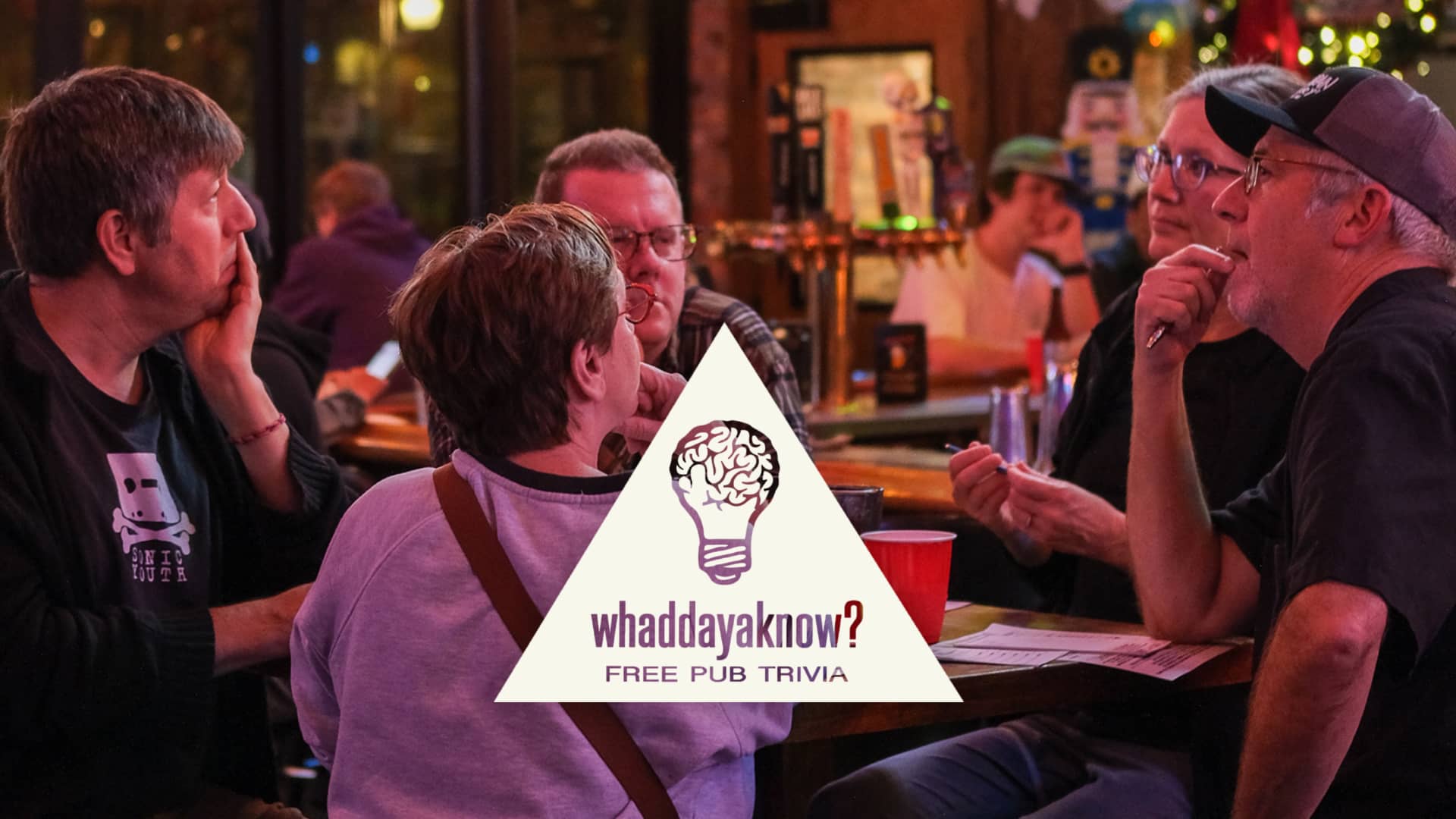 Promotional image for Whaddayaknow Trivia on November 19, 2025, at Carol's Pub