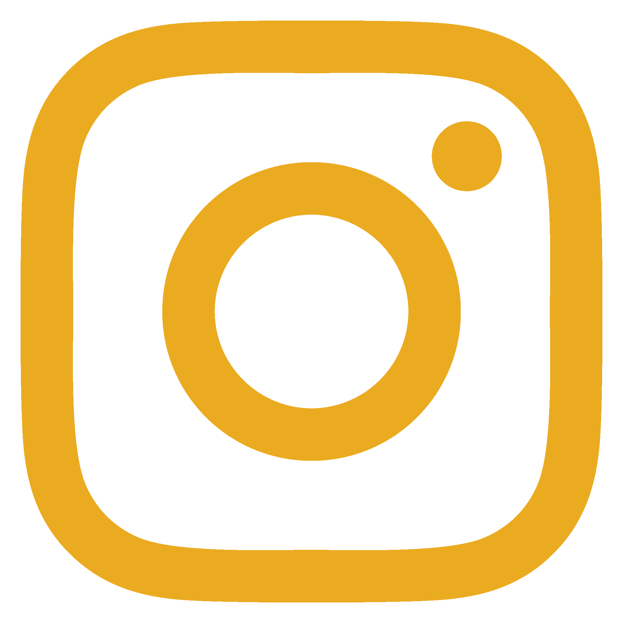 Instagram logo in gold