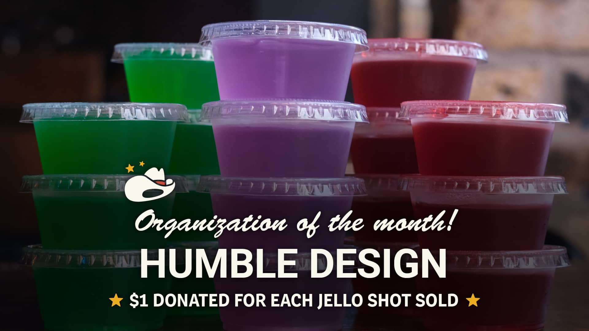 Poster for Humble Design's, March's Organization of the Month